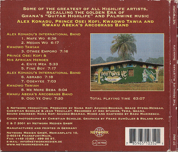 The Highlife Allstars ~ Sankofa (Vinyl) - Djungel & Jazz