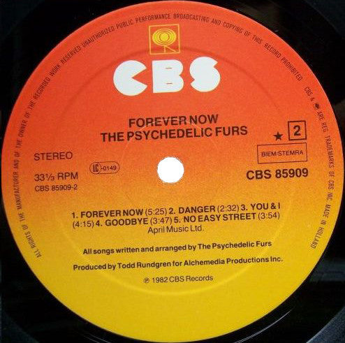 The Psychedelic Furs : Forever Now (LP, Album)
