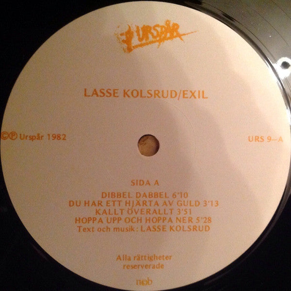 Lars Kolsrud ~ Exil (Vinyl) - Djungel & Jazz