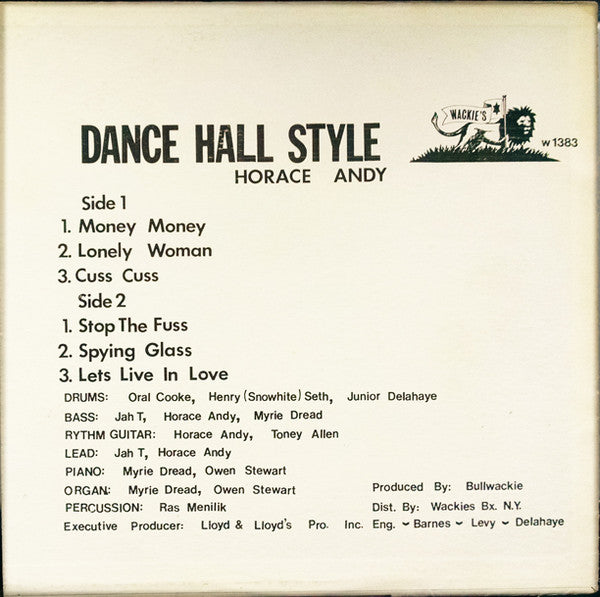Horace Andy : Dance Hall Style (LP, Album)