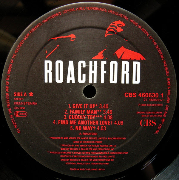 Roachford ~ Roachford (Vinyl) - Djungel & Jazz