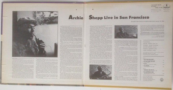 Archie Shepp ~ Live In San Francisco (Vinyl) - Djungel & Jazz