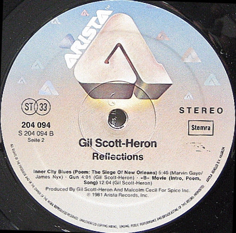 Gil Scott-Heron : Reflections (LP, Album)
