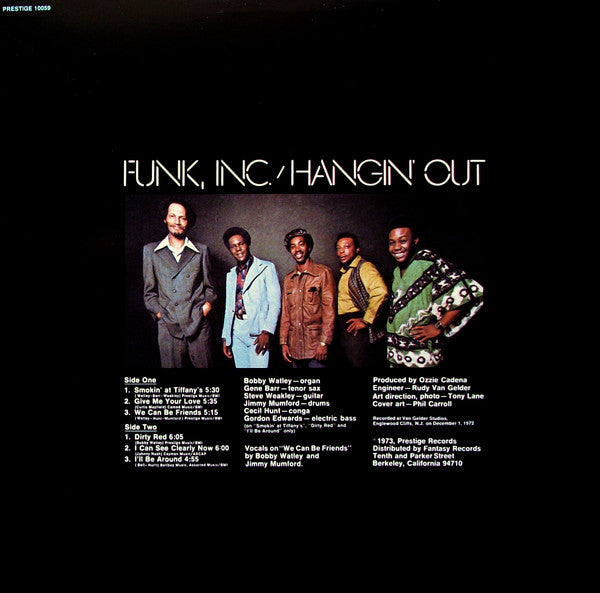 Funk Inc. : Hangin' Out (LP, Album)