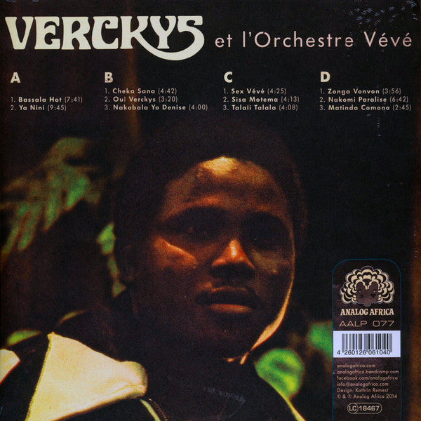 Verckys Et L' Orchestre Vévé ~ Congolese Funk, Afrobeat & Psychedelic Rumba 1969-1978 (Vinyl) - Djungel & Jazz