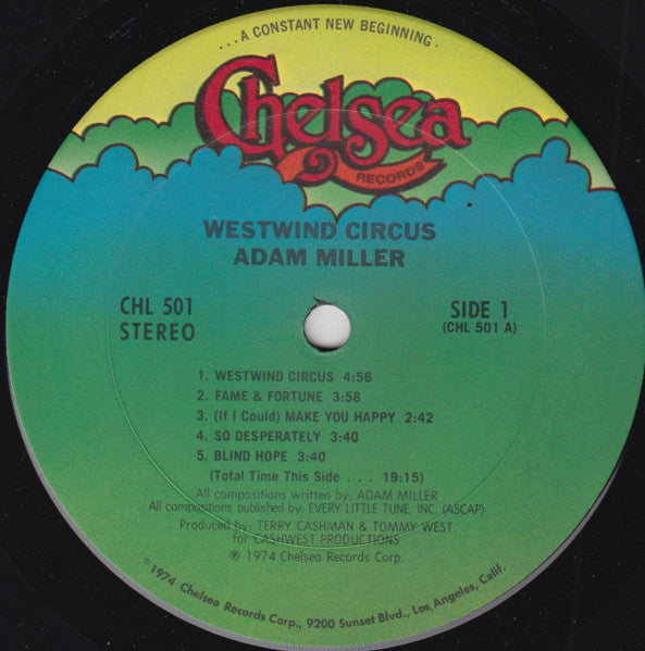 Adam Miller ~ Westwind Circus (Vinyl) - Djungel & Jazz