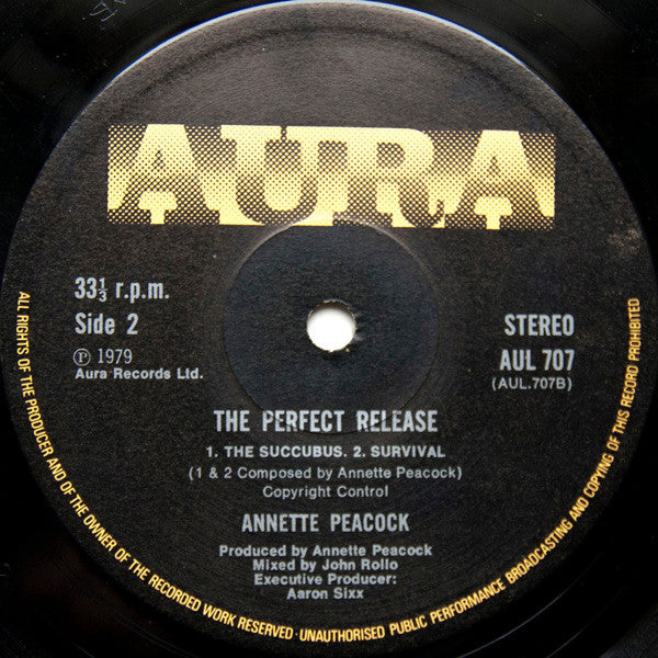 Annette Peacock ~ The Perfect Release (Vinyl) - Djungel & Jazz