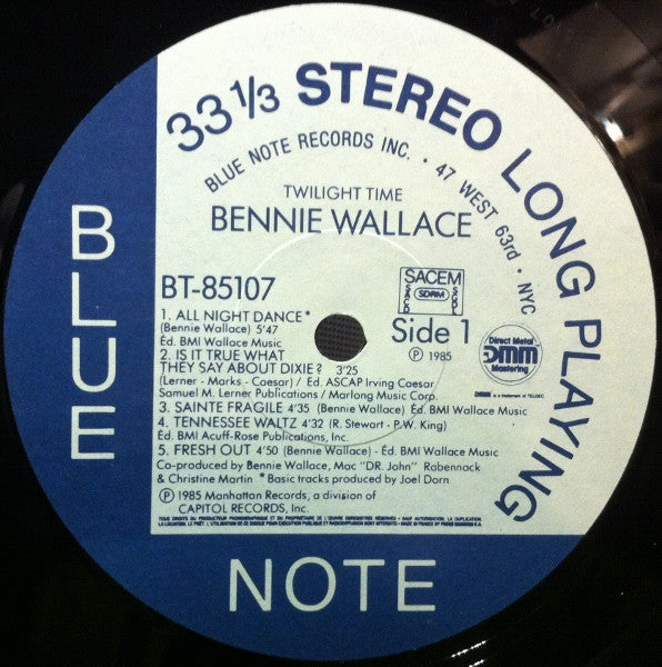 Bennie Wallace : Twilight Time (LP, Album)
