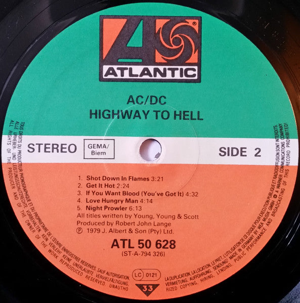 AC/DC : Highway To Hell (LP, Album, RP)