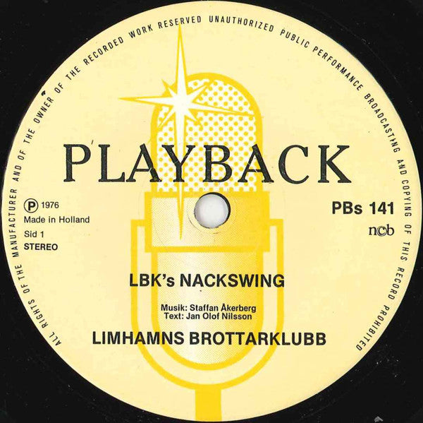 Limhamns Brottarklubb Med Staffan Åkerbergs Orkester ~ LBK's Nacksving / Kom I Min Famn (Vinyl) - Djungel & Jazz