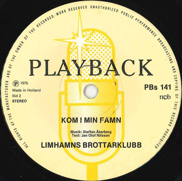 Limhamns Brottarklubb Med Staffan Åkerbergs Orkester ~ LBK's Nacksving / Kom I Min Famn (Vinyl) - Djungel & Jazz