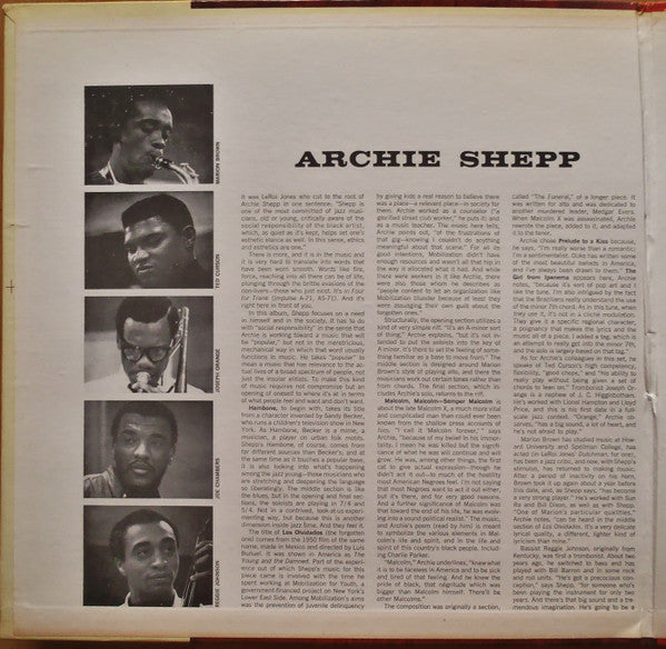 Archie Shepp : Fire Music (LP, Album)