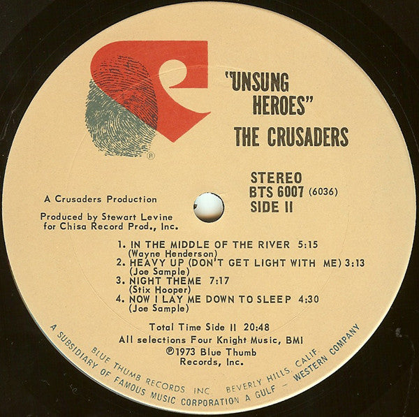 The Crusaders ~ Unsung Heroes (Vinyl) - Djungel & Jazz