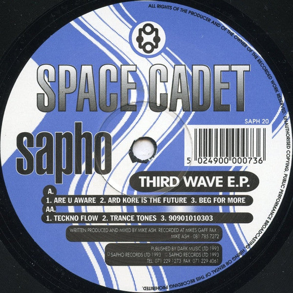 Space Cadet ~ Third Wave E.P. (Vinyl) - Djungel & Jazz