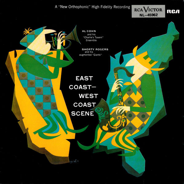 Al Cohn And His "Charlie's Tavern" Ensemble, Shorty Rogers And His Augmented "Giants" ~ East Coast - West Coast Scene (Vinyl) - Djungel & Jazz