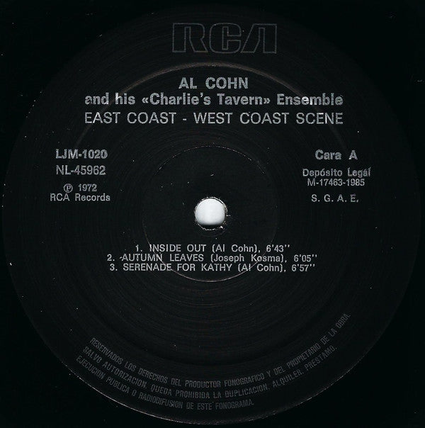 Al Cohn And His "Charlie's Tavern" Ensemble, Shorty Rogers And His Augmented "Giants" ~ East Coast - West Coast Scene (Vinyl) - Djungel & Jazz