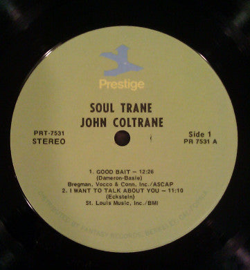 John Coltrane With Red Garland ~ Soultrane (Vinyl) - Djungel & Jazz