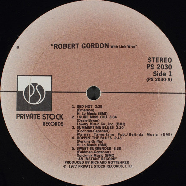 Robert Gordon With Link Wray ~ Robert Gordon With Link Wray (Vinyl) - Djungel & Jazz