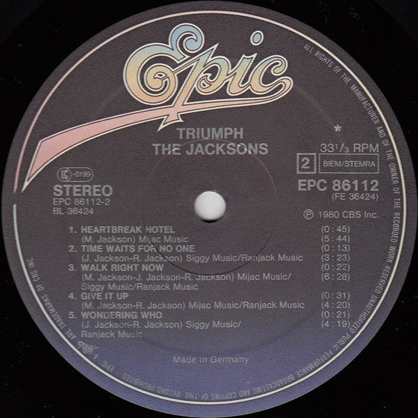 The Jacksons ~ Triumph (Vinyl) - Djungel & Jazz