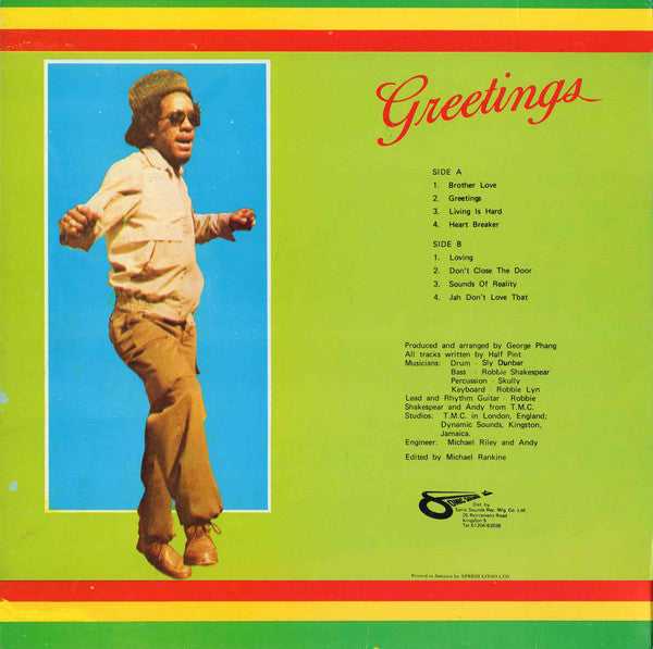 Half Pint (3) : Greetings (LP, Album)