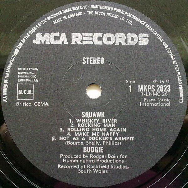 Budgie ~ Squawk (Vinyl) - Djungel & Jazz