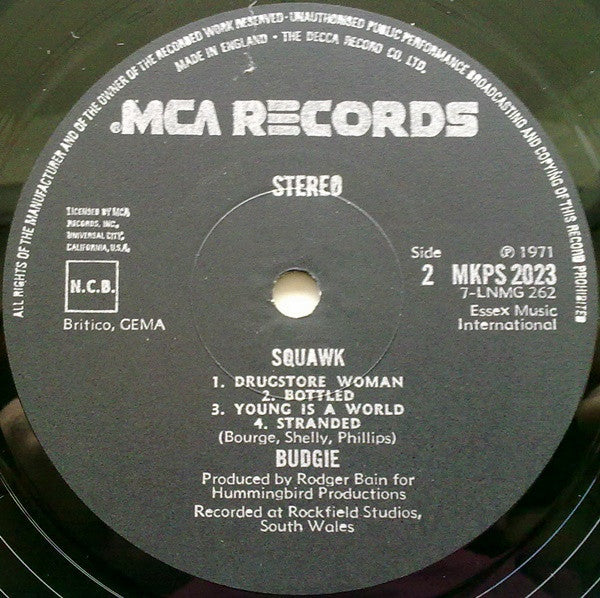 Budgie ~ Squawk (Vinyl) - Djungel & Jazz