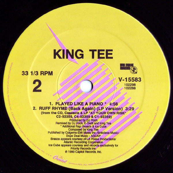 King Tee ~ Ruff Rhyme (Back Again) (Vinyl) - Djungel & Jazz