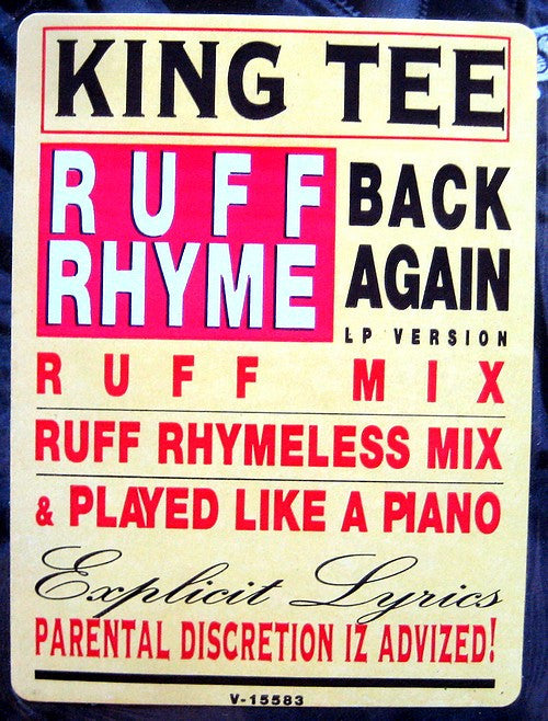 King Tee ~ Ruff Rhyme (Back Again) (Vinyl) - Djungel & Jazz