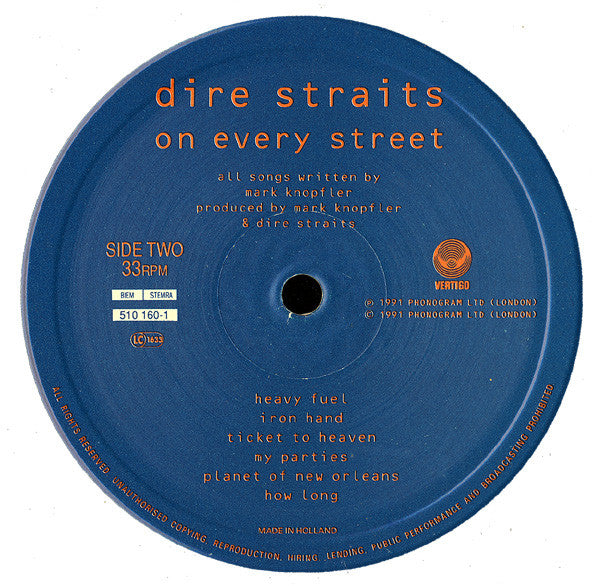 Dire Straits ~ On Every Street (Vinyl) - Djungel & Jazz