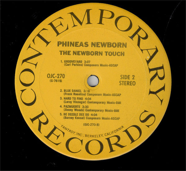 Phineas Newborn Jr. Trio ~ The Newborn Touch (Vinyl) - Djungel & Jazz