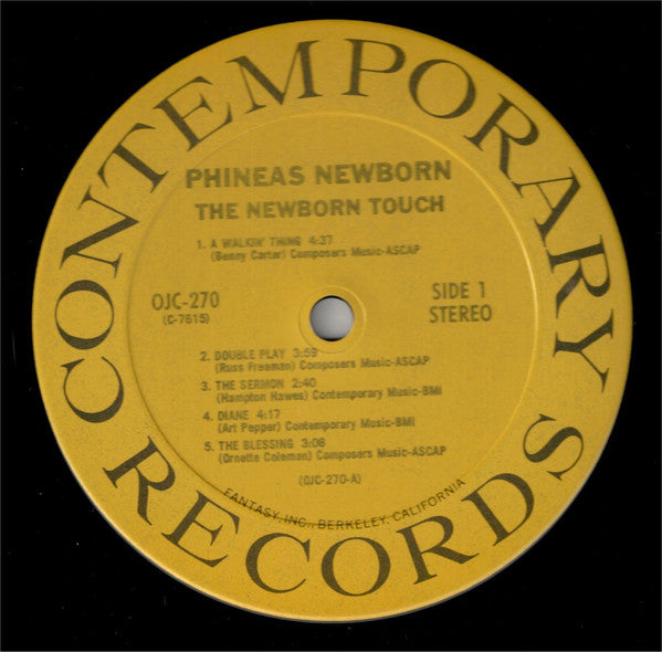 Phineas Newborn Jr. Trio ~ The Newborn Touch (Vinyl) - Djungel & Jazz