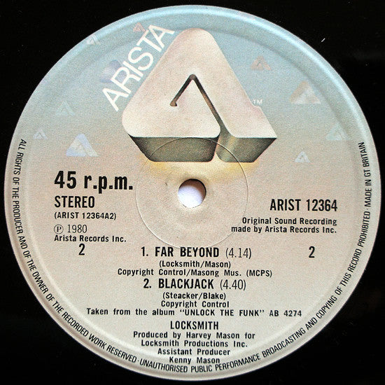 Locksmith : Unlock The Funk (12", Single)