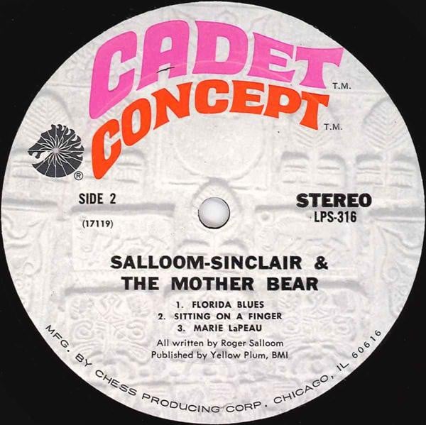 Salloom, Sinclair And The Mother Bear ~ Salloom, Sinclair And The Mother Bear (Vinyl) - Djungel & Jazz