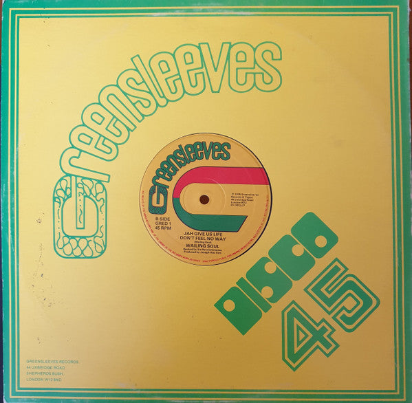 Wailing Soul & Ranking Trevor / Wailing Soul ~ War / Jah Give Us Life Don't Feel No Way (Vinyl) - Djungel & Jazz