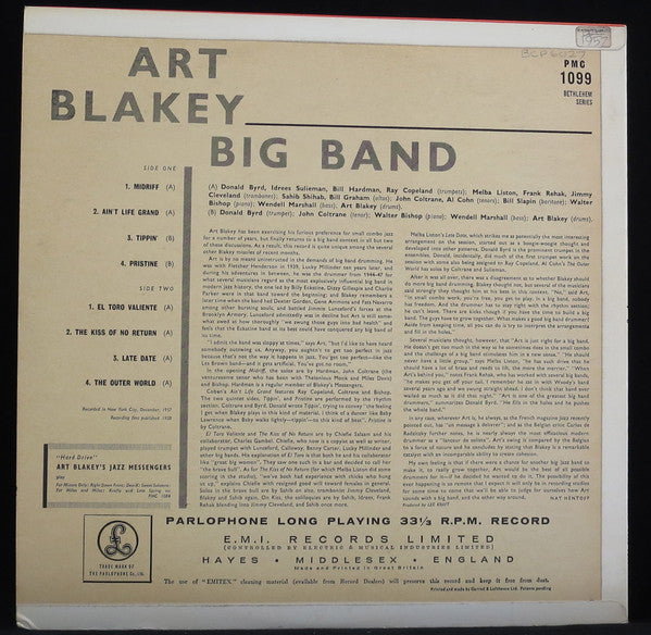 Art Blakey's Big Band : Art Blakey Big Band (LP, Mono)