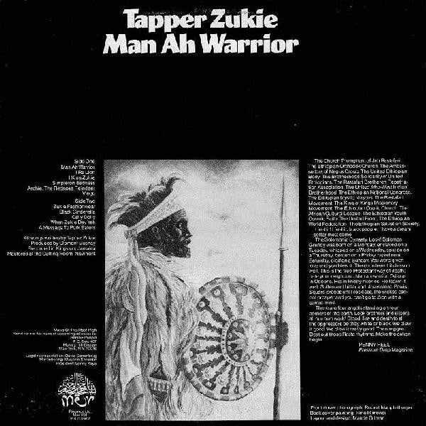 Tapper Zukie : Man Ah Warrior (LP, Album, RE, Whi)