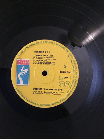 Booker T & The MG's ~ Melting Pot (Vinyl) - Djungel & Jazz