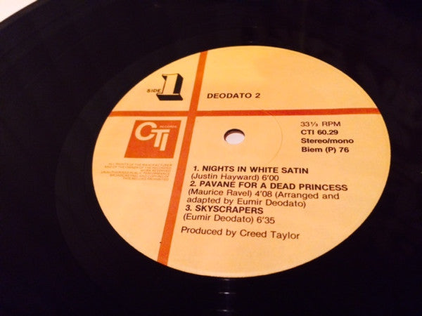 Eumir Deodato : Deodato 2 (LP, Album, RE, Gat)