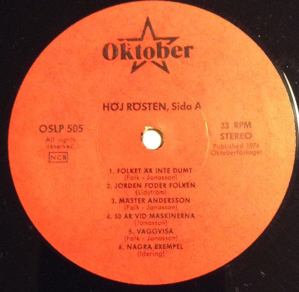 Höj Rösten ~ Höj Rösten (Vinyl) - Djungel & Jazz