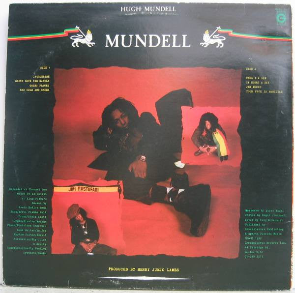 Hugh Mundell : Mundell (LP, Album)