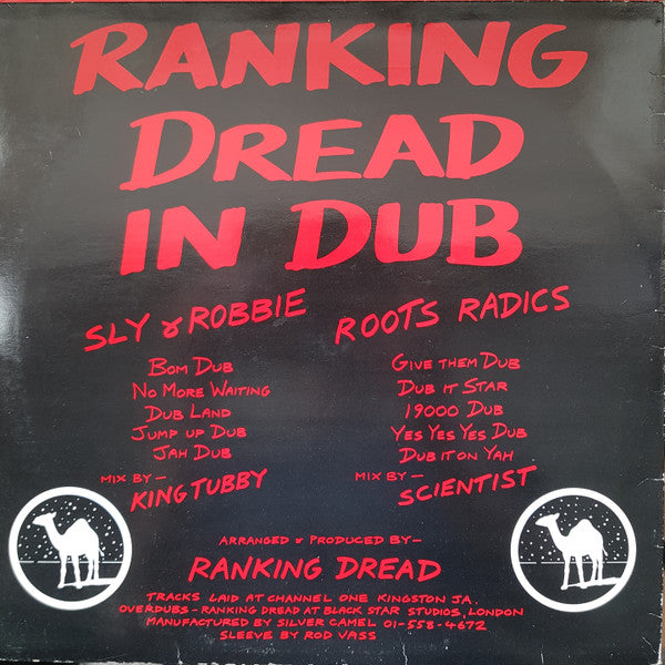 Ranking Dread : Ranking Dread In Dub (LP, Album)