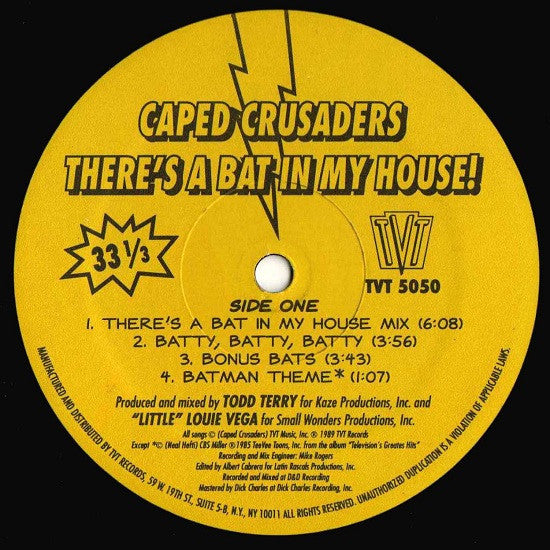 Caped Crusaders ~ There's A Bat In My House! (Vinyl) - Djungel & Jazz
