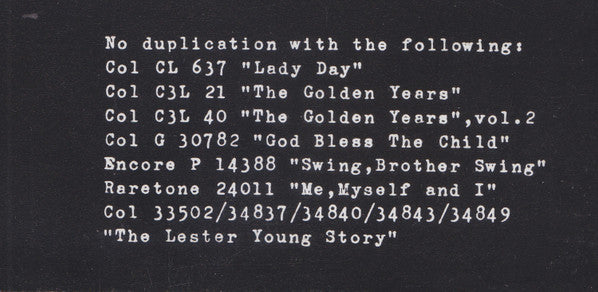 Billie Holiday : What Shall I Say? (LP, Comp)