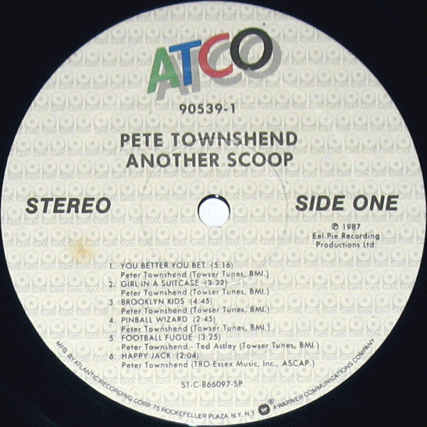 Pete Townshend ~ Another Scoop (Vinyl) - Djungel & Jazz