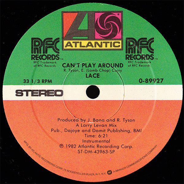 Lace : Can't Play Around (12", Lon)