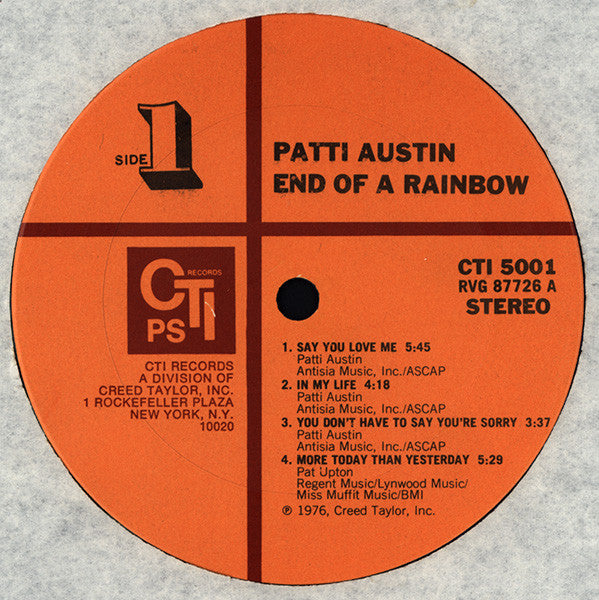 Patti Austin ~ End Of A Rainbow (Vinyl) - Djungel & Jazz