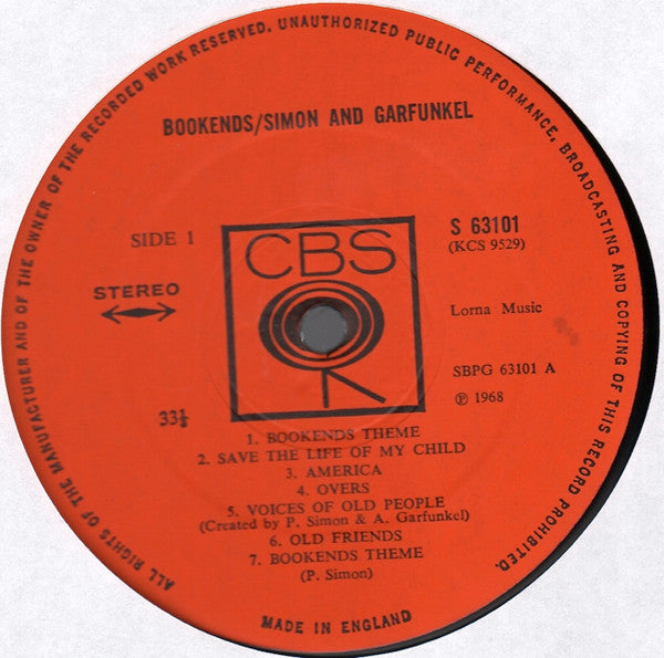 Simon & Garfunkel ~ Bookends (Vinyl) - Djungel & Jazz