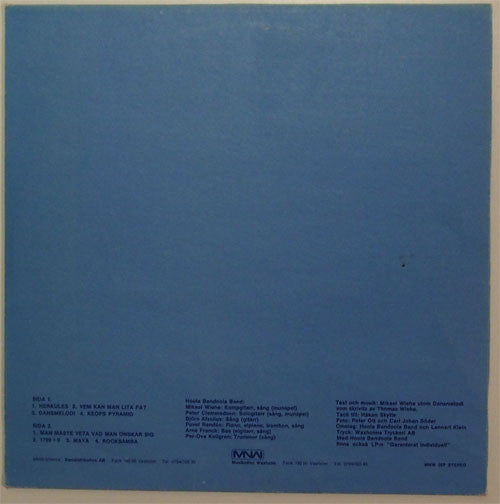 Hoola Bandoola Band ~ Vem Kan Man Lita På? (Vinyl) - Djungel & Jazz