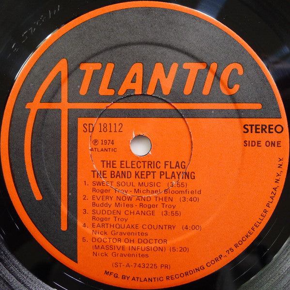 The Electric Flag : The Band Kept Playing (LP, Album, Pre)