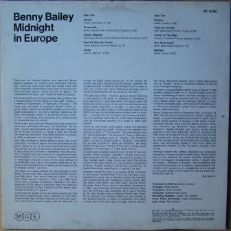 Benny Bailey : Midnight In Europe (LP)